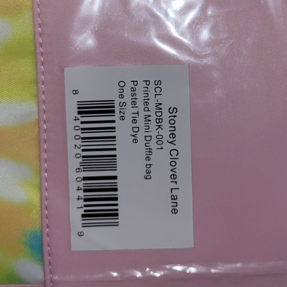 Stoney Clover Lane Pastel Tie-Dye Nylon Duffle Bag mini - Picture 4 of 4